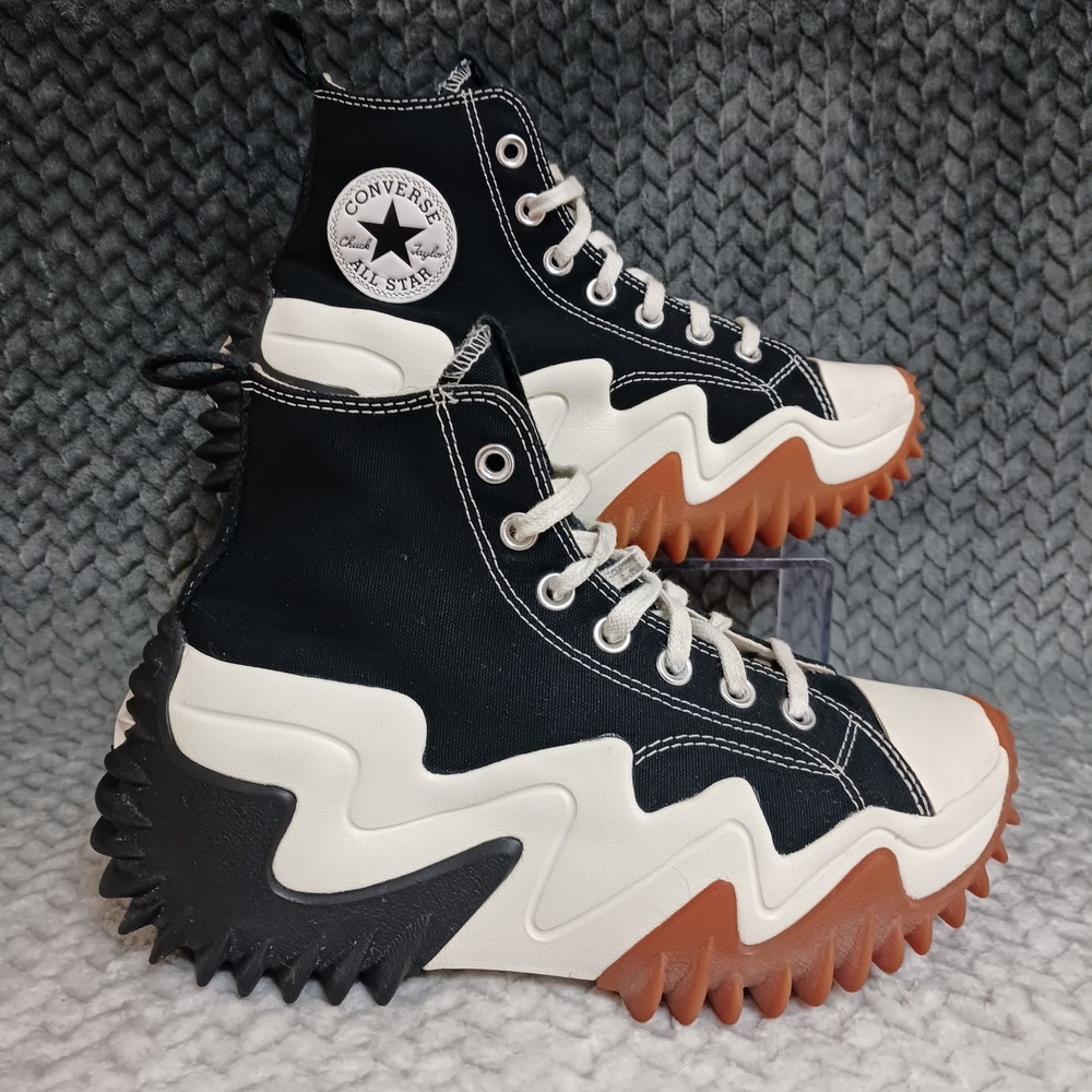 Converse Run Star Motion Black White Gum Women's Sneakers Shoes Size 7.5